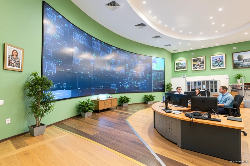 Видеостена.Видеостена – это одно из ключевых оборудований для построения надежных систем безопасности, которое способно одновременно отображать большой объем информации.Есть несколько решений для оборудования помещения видеостеной:Комплекс из проекционных модулей.Комплекс из мониторов.Комплекс проектор + экран.