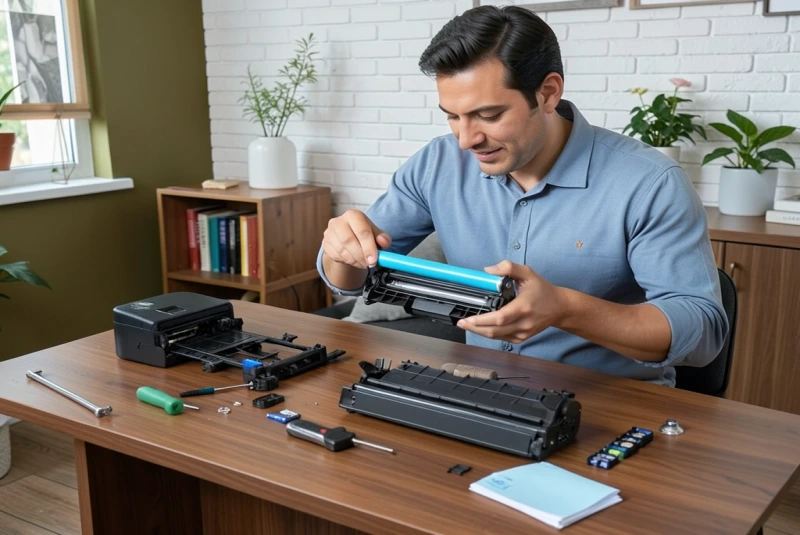 Профессиональный ремонт и заправка черно-белых и цветных картриджей лазерного типа.